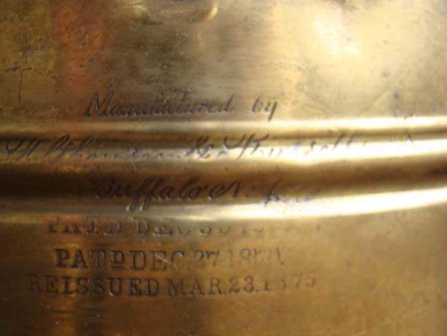 A beautiful pair of post Civil War era all-brass Ships runnings lights with their original verically ribbed lenses circa 1875     — image 4